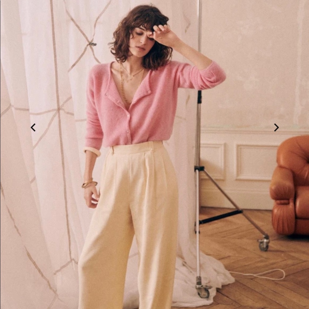 Sezane Pink Sweater